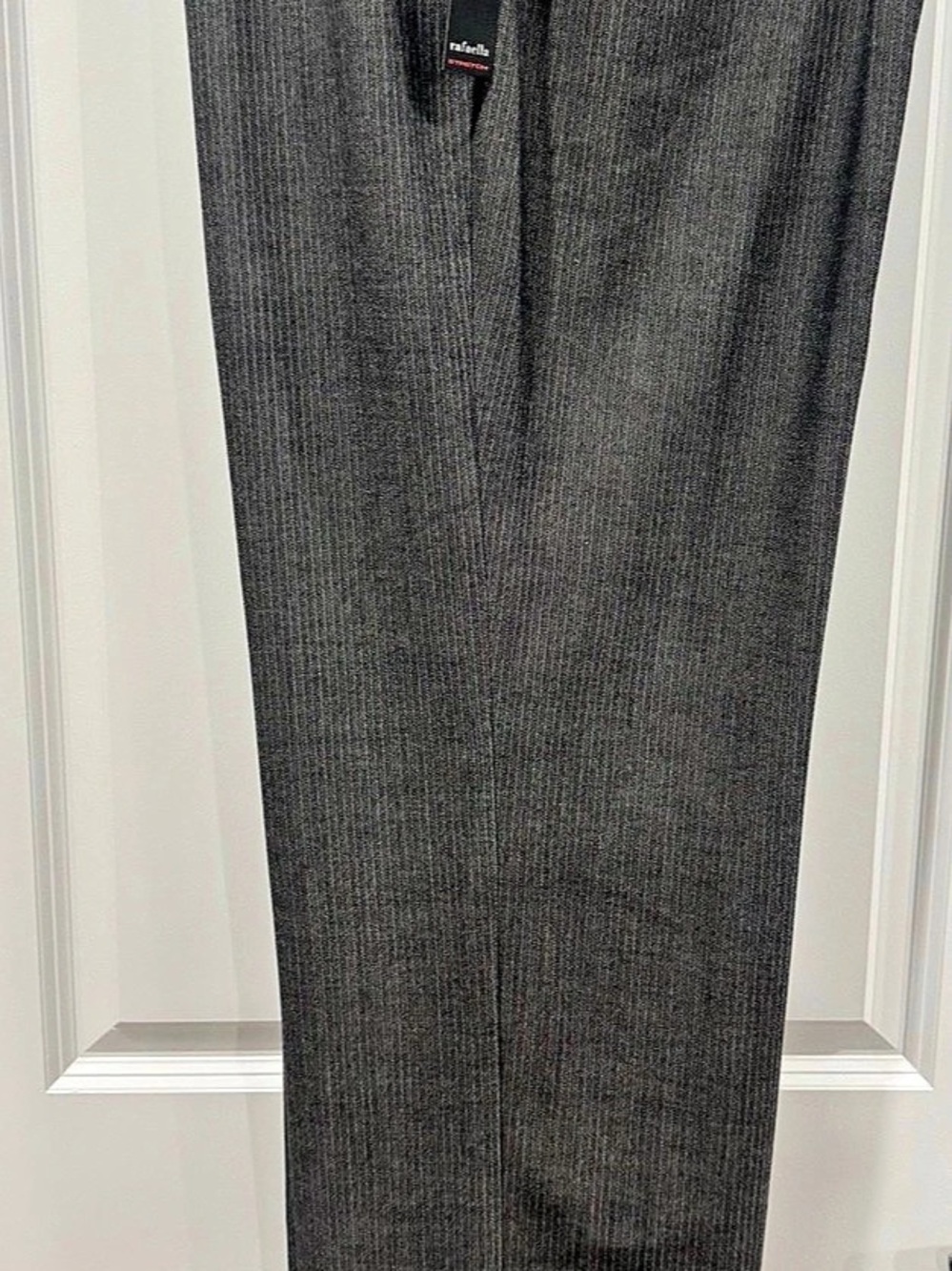 Rafaella Houndstooth Trousers in Gray Size 18W NWT